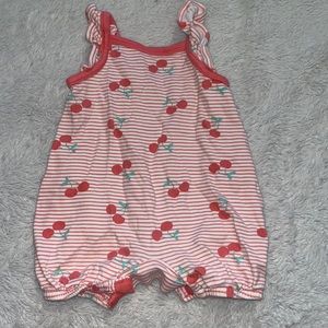 5/$20 🍒Baby, Rococo 3mo, cute cherry pattern romper